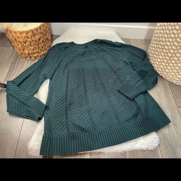 Jason Wu Sweaters - J Jason Wu Green Cableknit Chunky Sweater